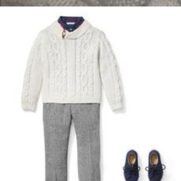 Janie and Jack cable knit shawl collar sweater - Picture 8 of 8